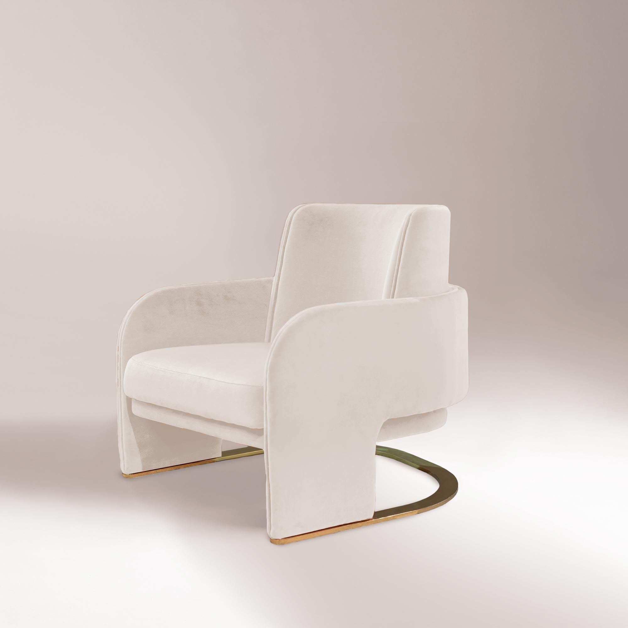 Odisseia White Sculptural Armchair
