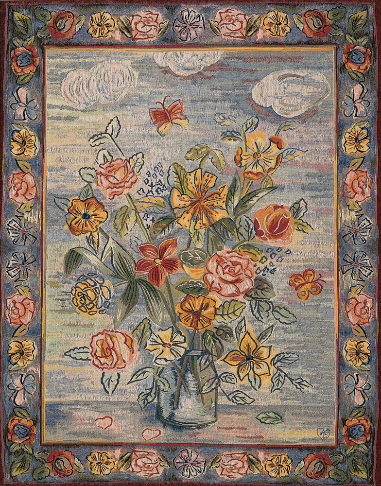 Modern Style Bouquet Tapestry