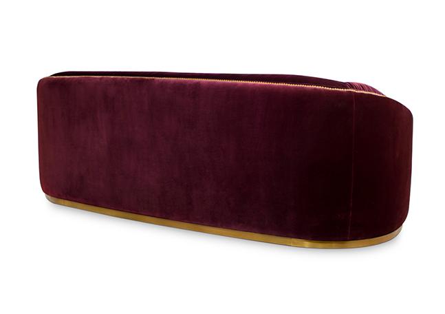 Premium Red Curved Sofa