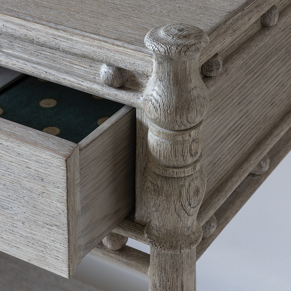 Morris Console Greyed Oak