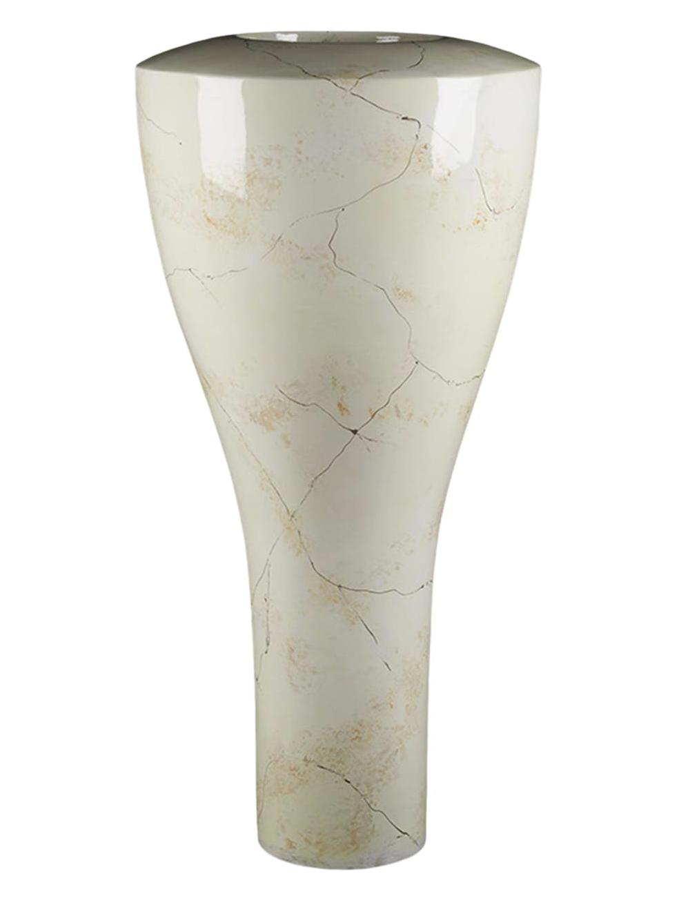 Carrara Tippy Stone Vase