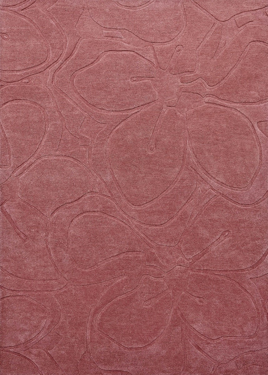 Romantic Magnolia Pink Rug ☞ Size: 170 x 240 cm