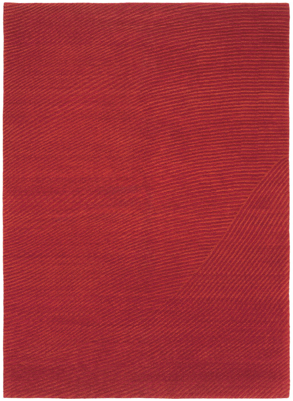 Waveline 2 Red Rug