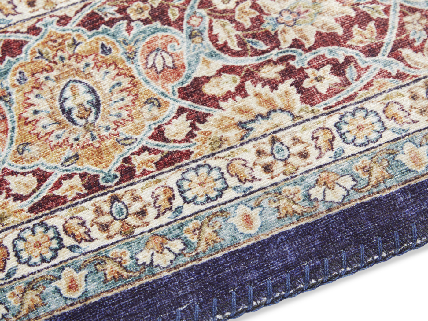 Keshan Maschad  In Oriental-optic Navy Rug