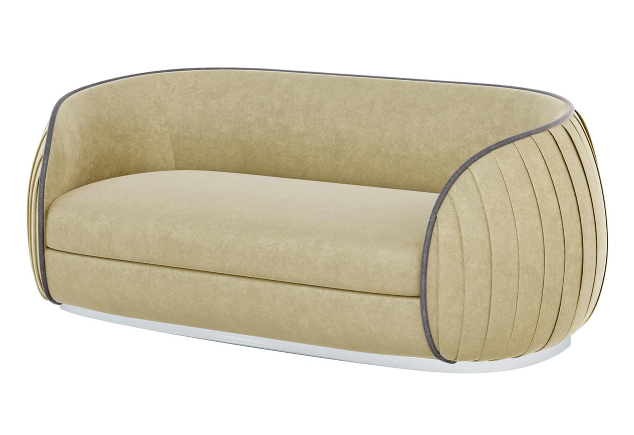 Italian Contemporary Designer Sofa | Upholstery: Leather