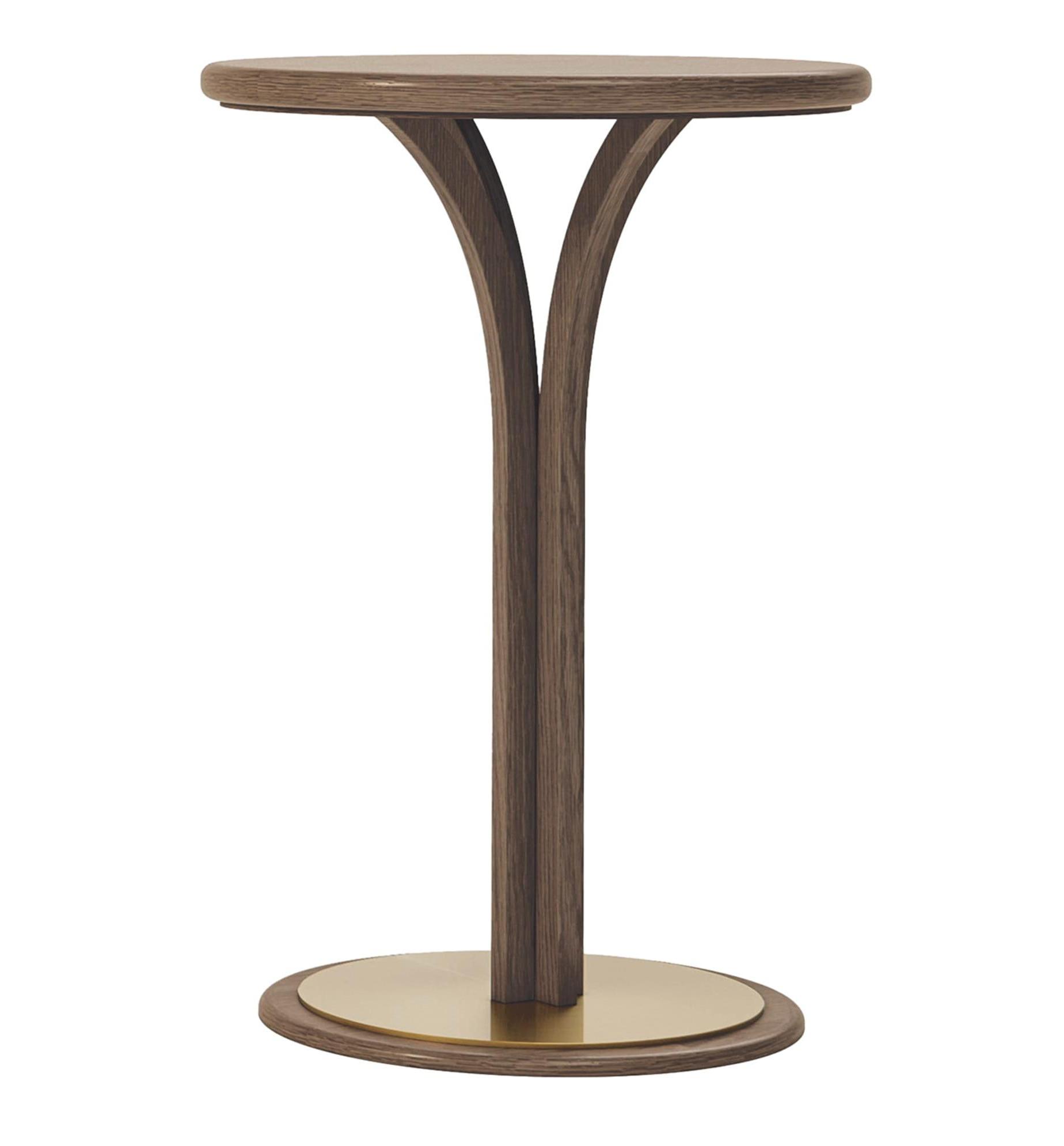 Beige Contemporary Bar Table | Dimensions: Ø 54 x H 78 cm