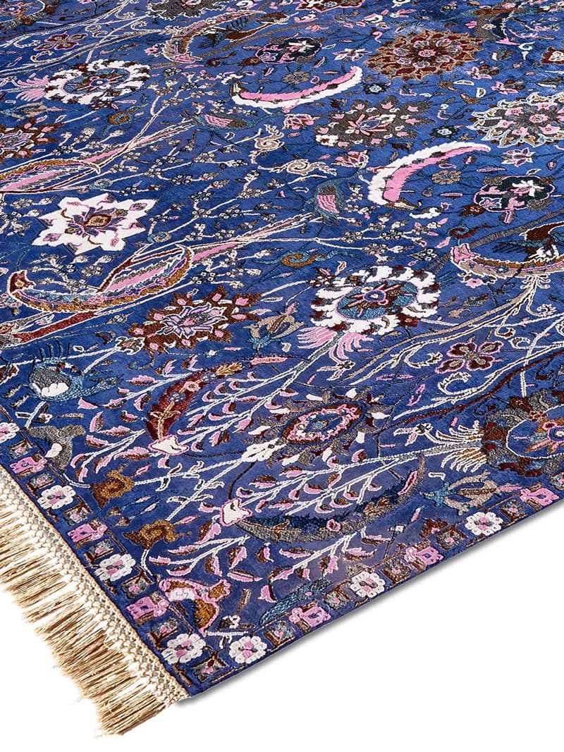 Kerman Blue Handmade Luxury Rug