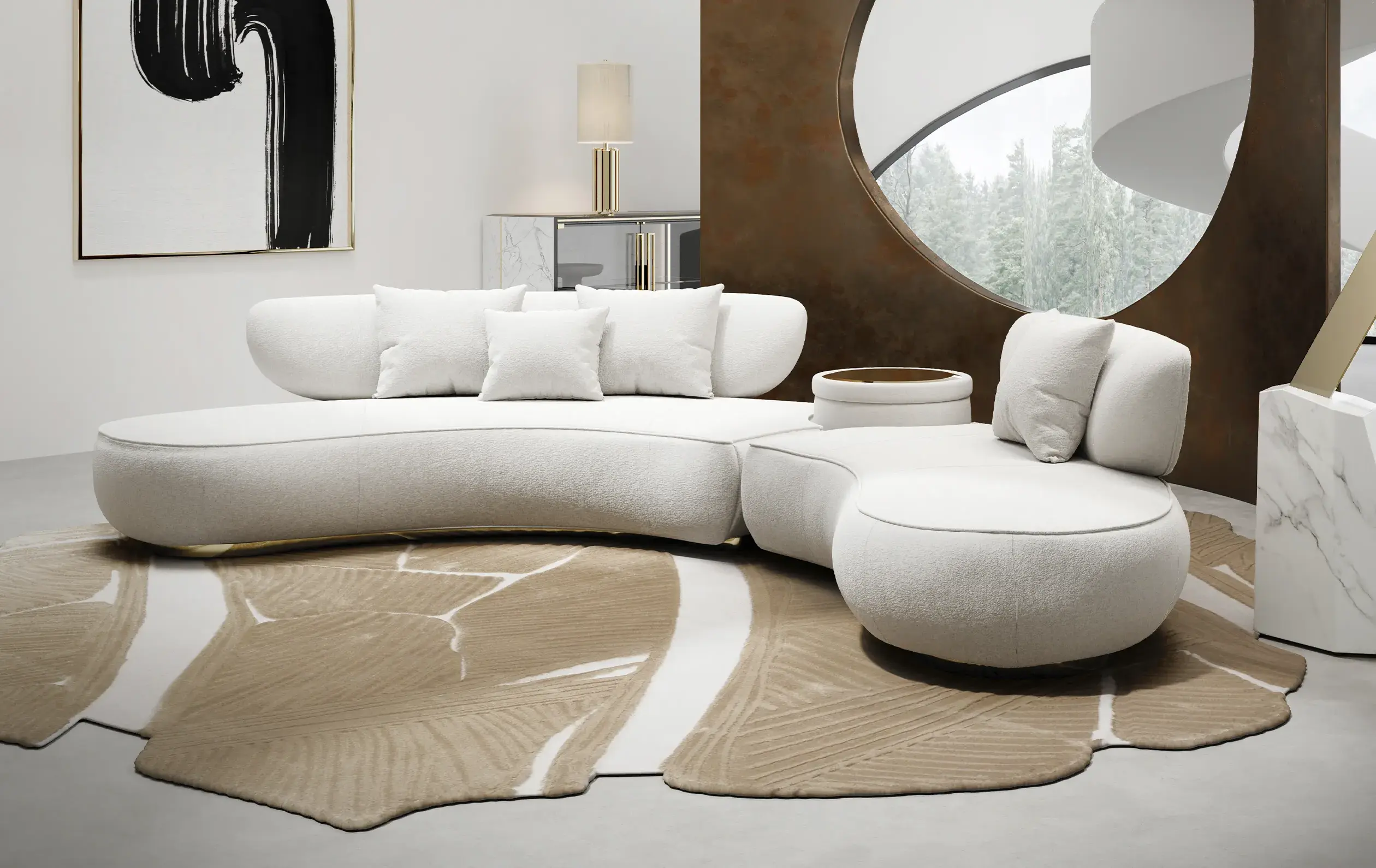 Grid Circular Sofa - 5