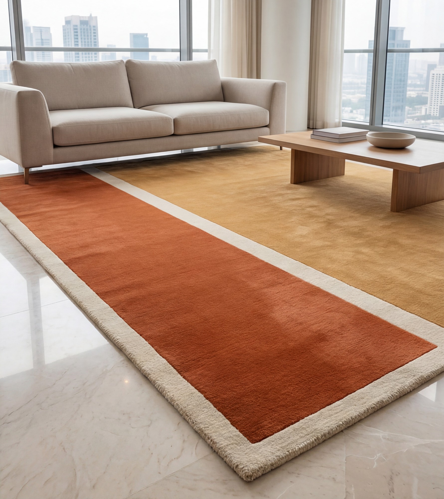 Copper Column Rug