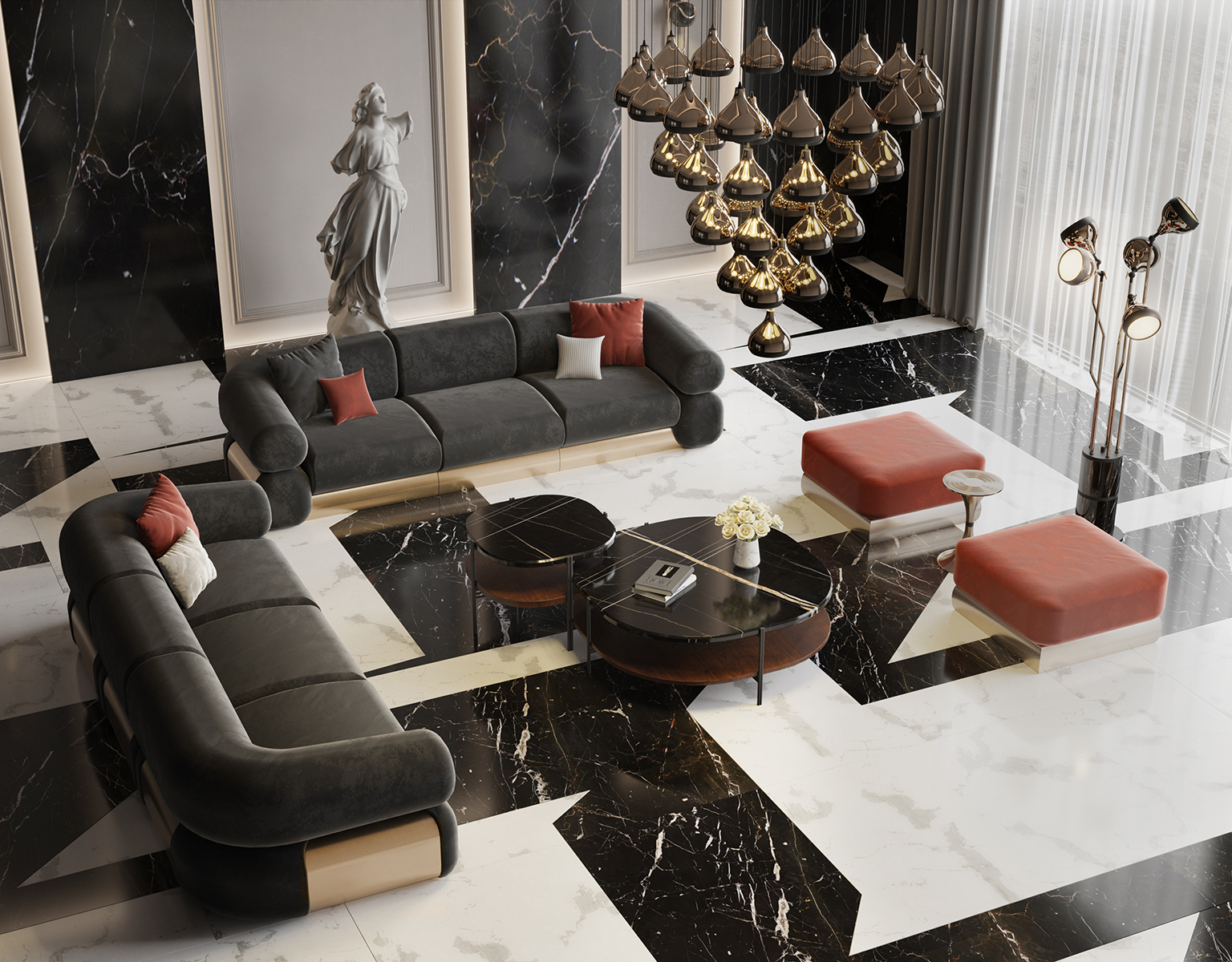 Elegance 41 Chandelier Suspension Lamp - 8