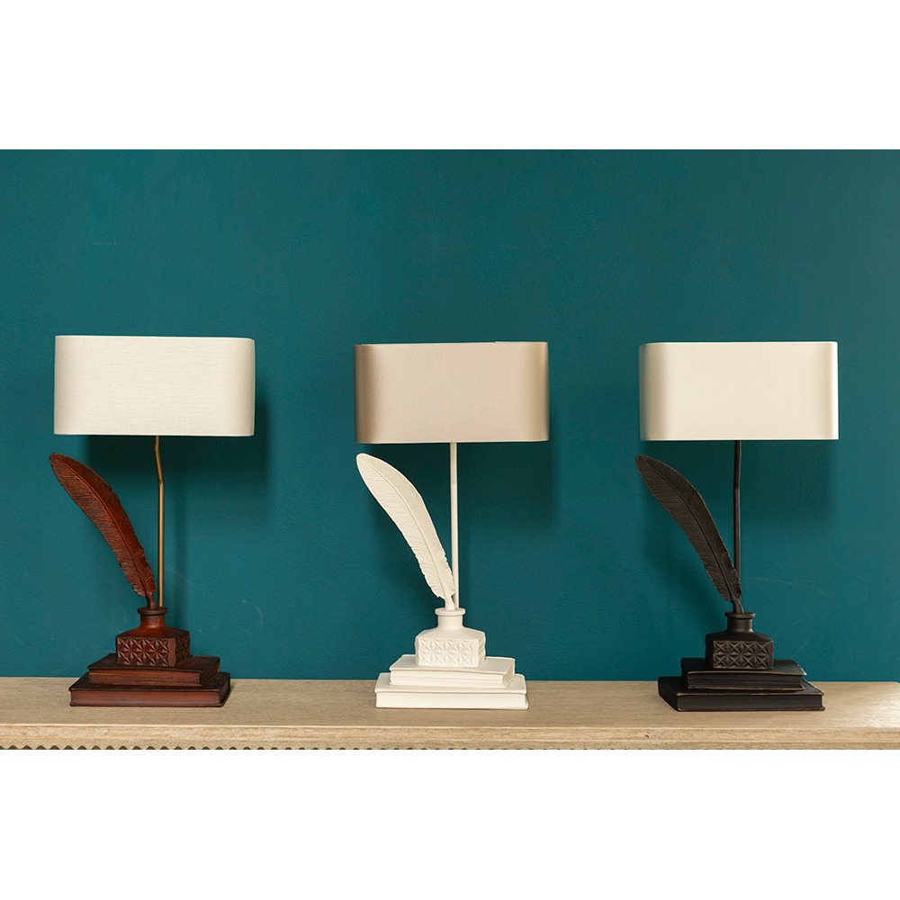 Tom Table Lamp Leather Finish