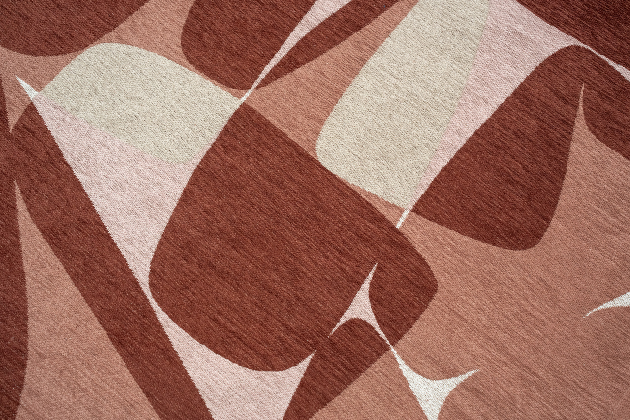 Stones Cherry Mocha Rug | Size: 140 × 200 cm