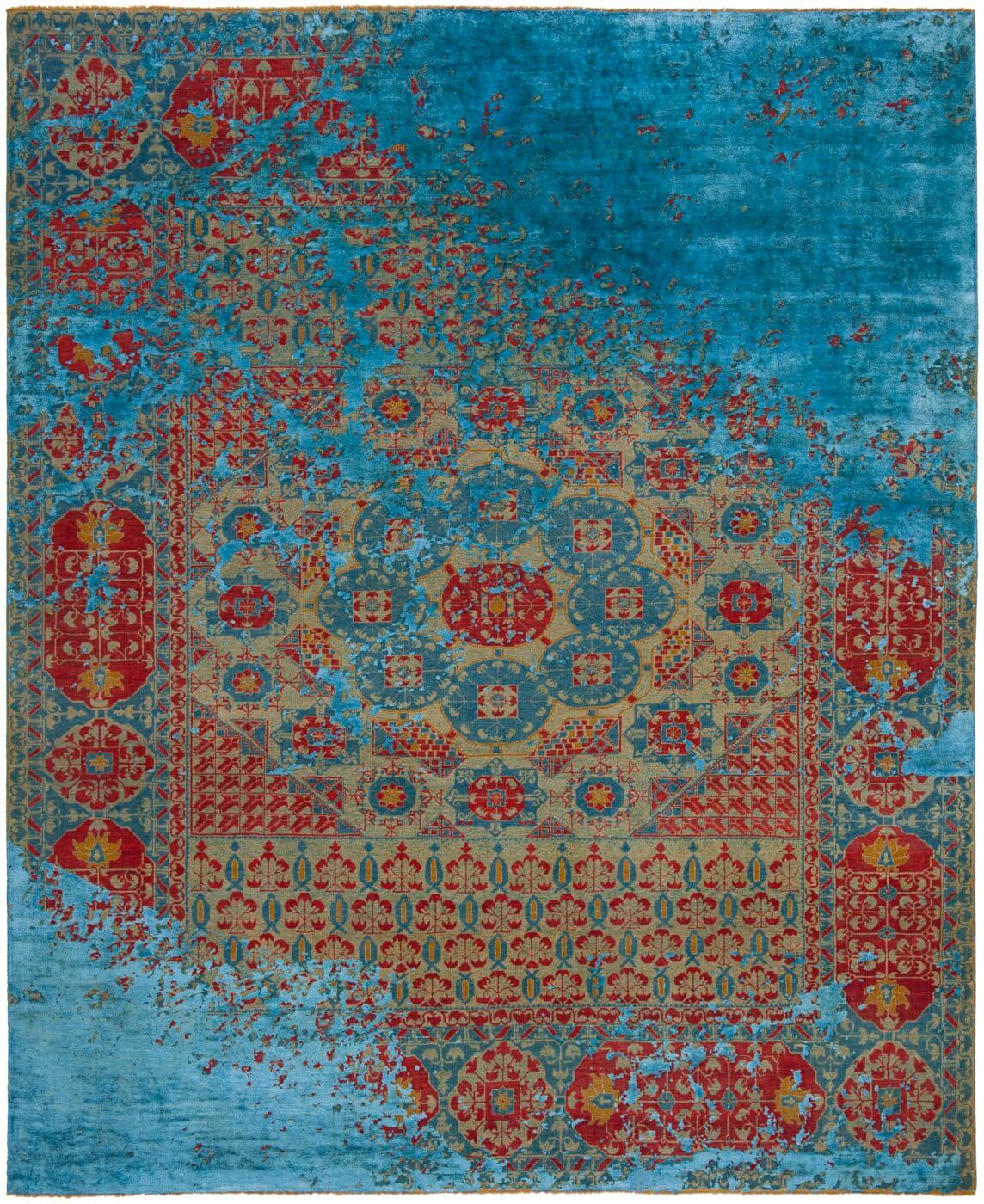 Mamluk Kensington Raved Blue Rug