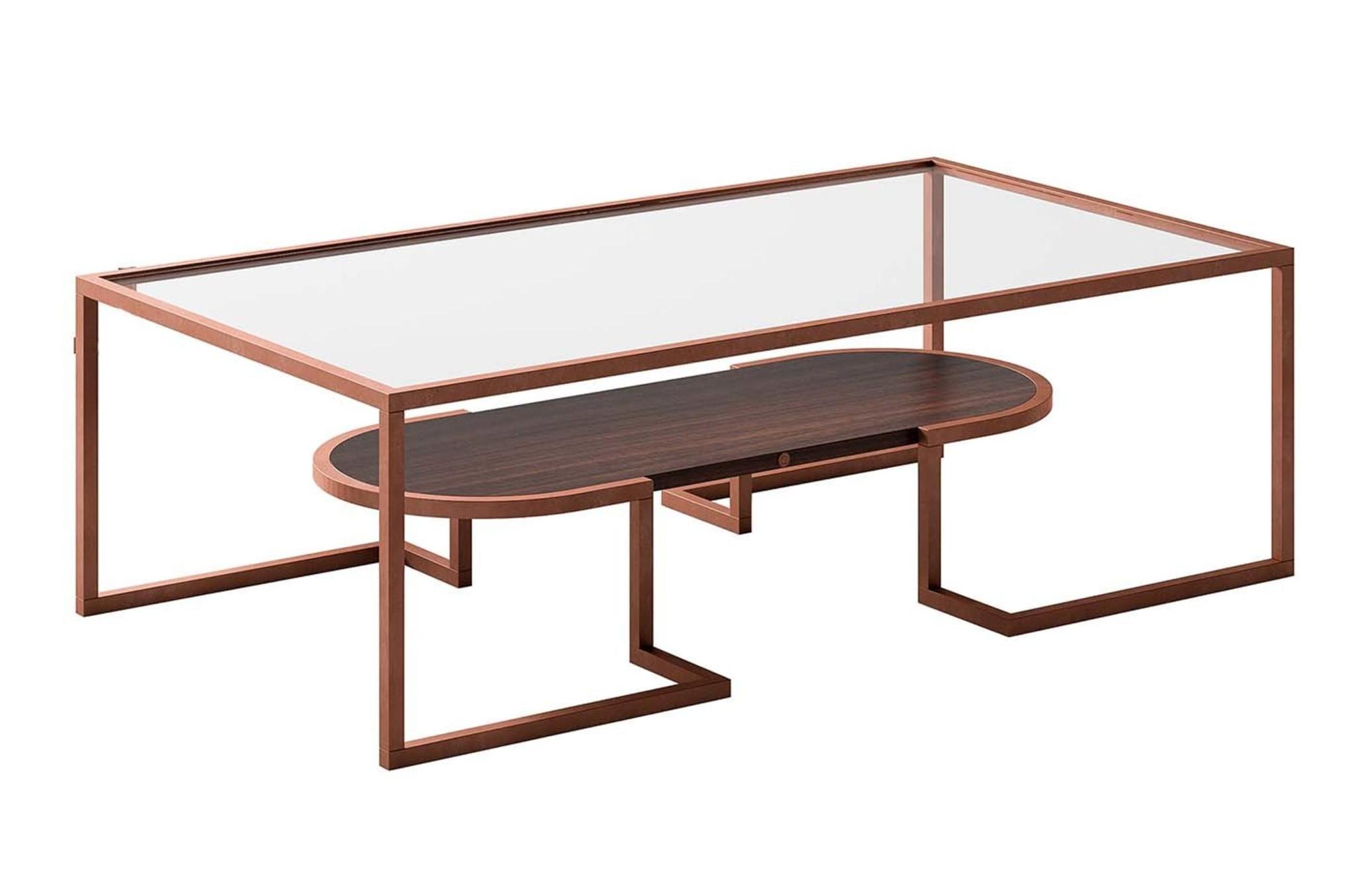 Brown Frame Modern Coffee Table