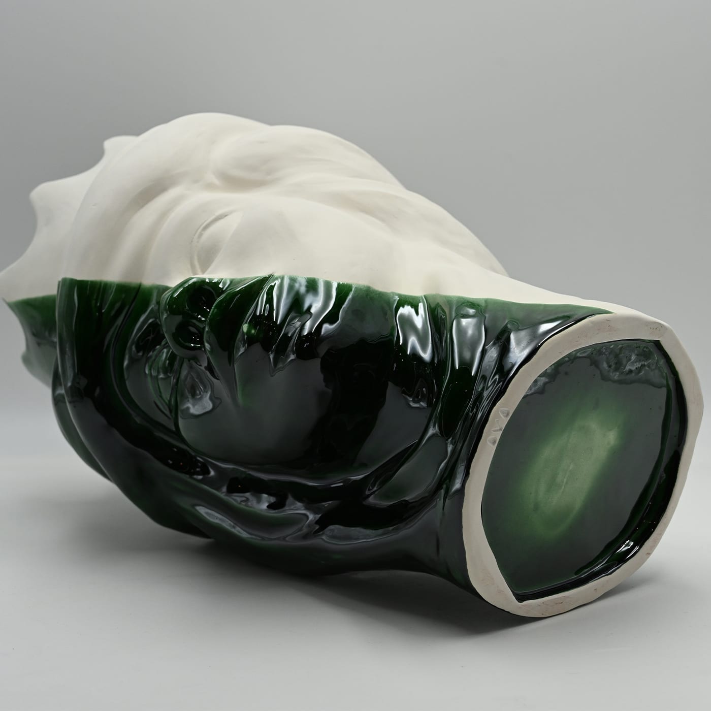 Italian Green & White Moor's Sculpture