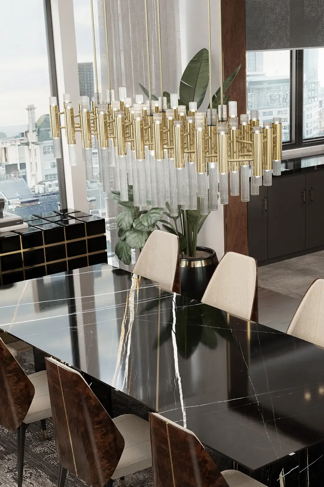 Waterfall Rectangular Suspension - 7