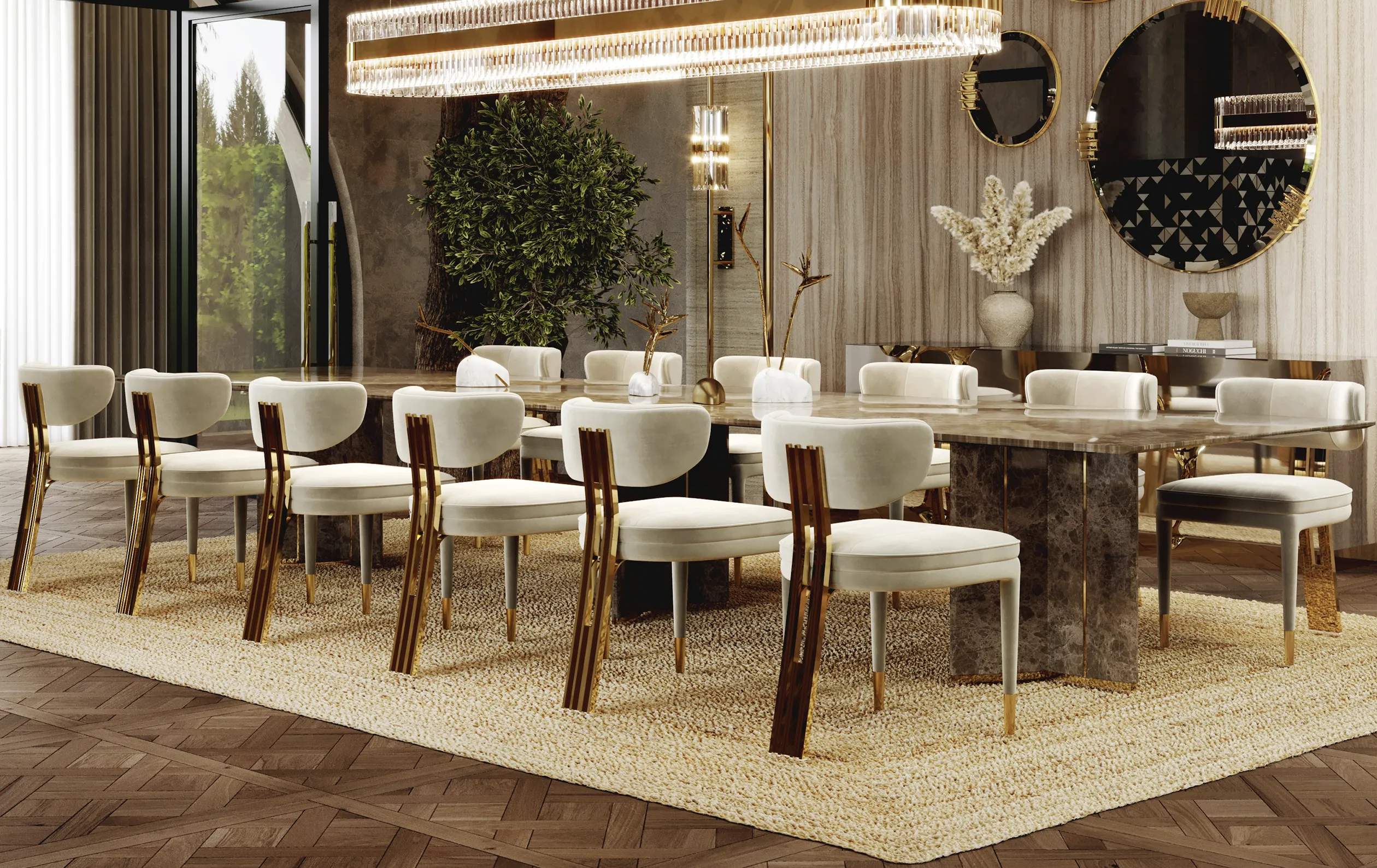 Grid Dining Chair - 6