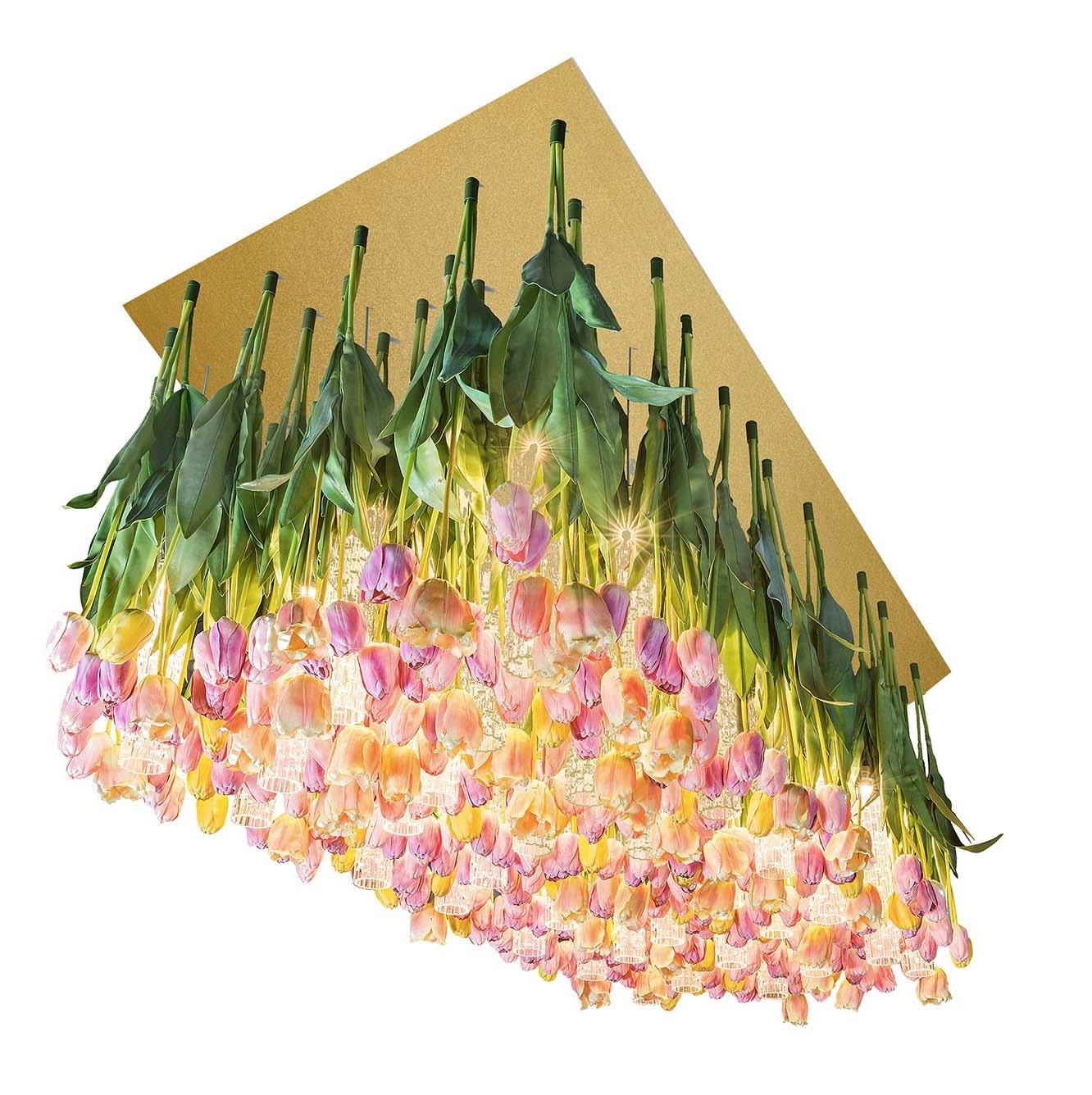 Tulip Inspired Chandelier