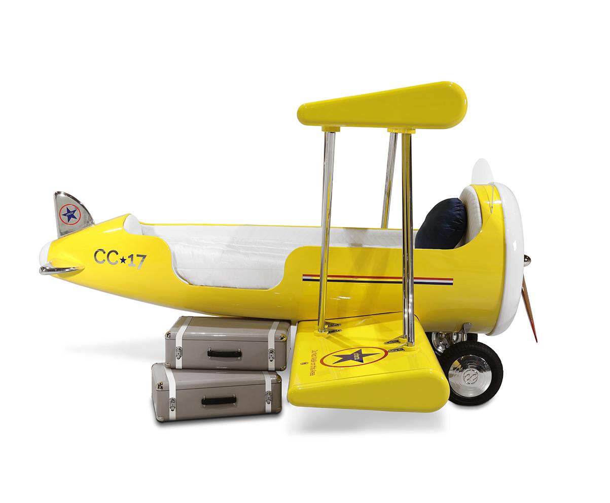 Sky Rider Yellow Plane Bed