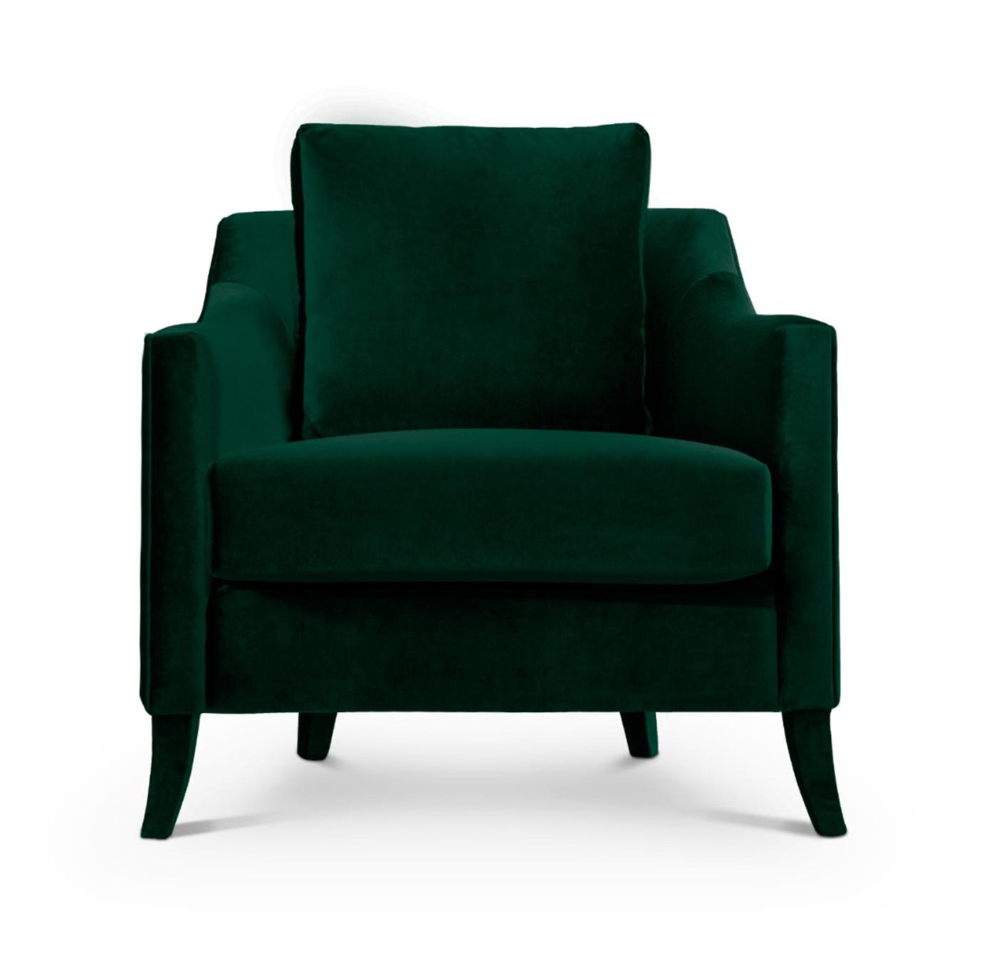 Plush Velvet Accent Armchair
