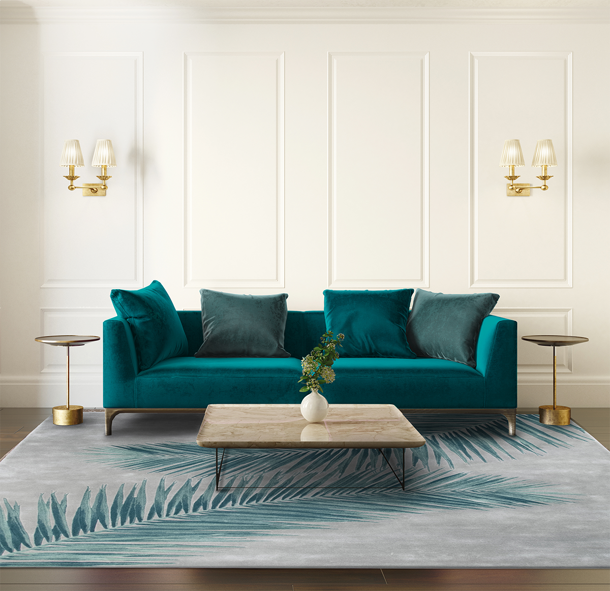 New Summertime Turquoise Rug