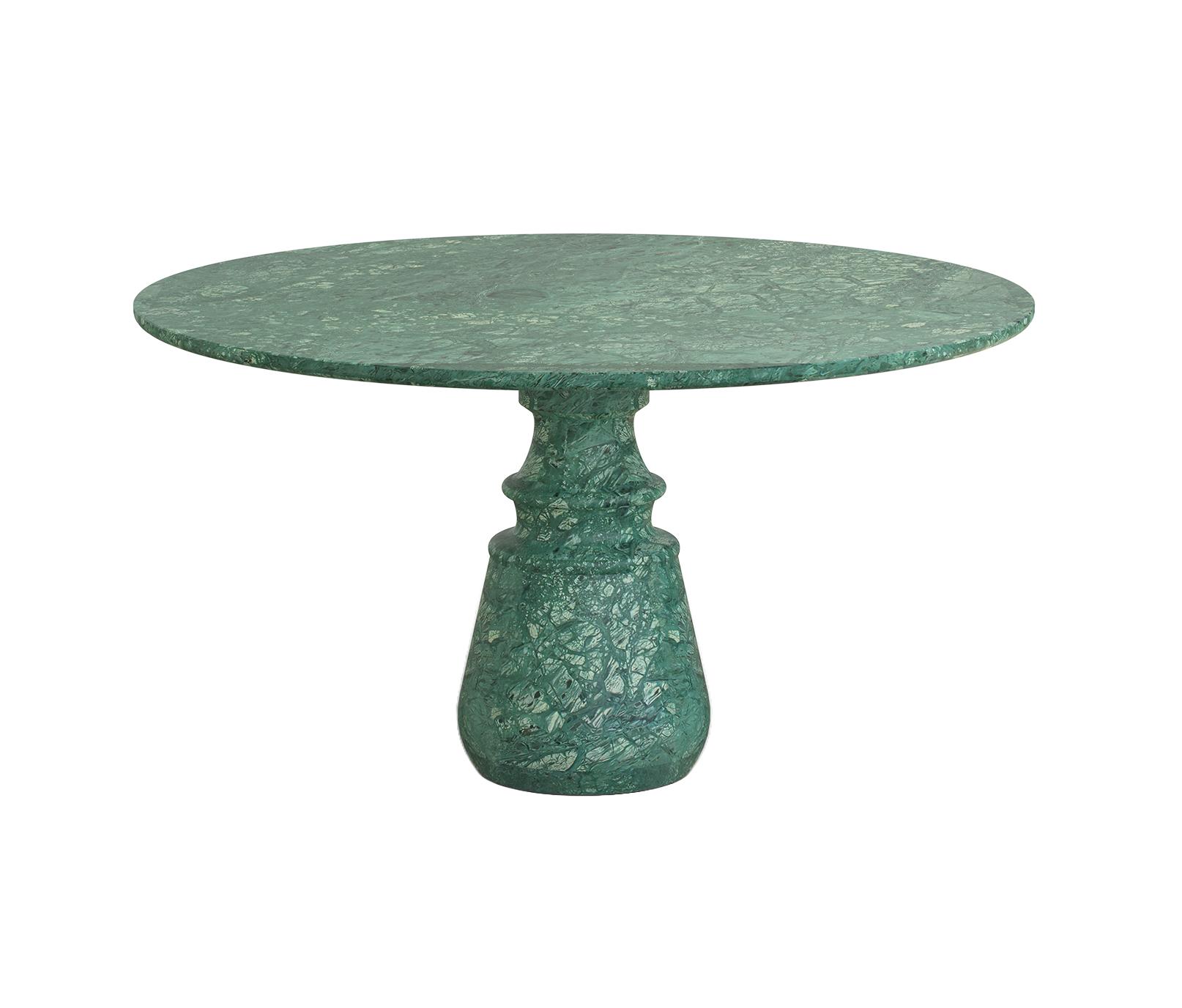 Obsidian Round Guatemala Stone Dining Table