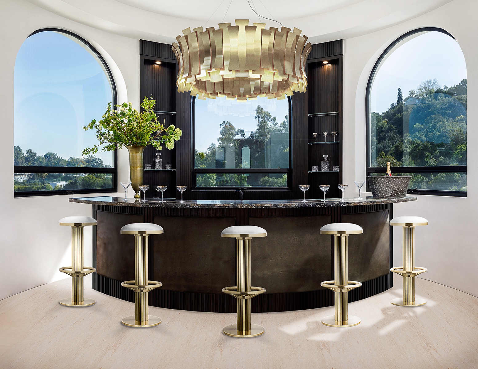 Refined Round Suspension Lamp - 2