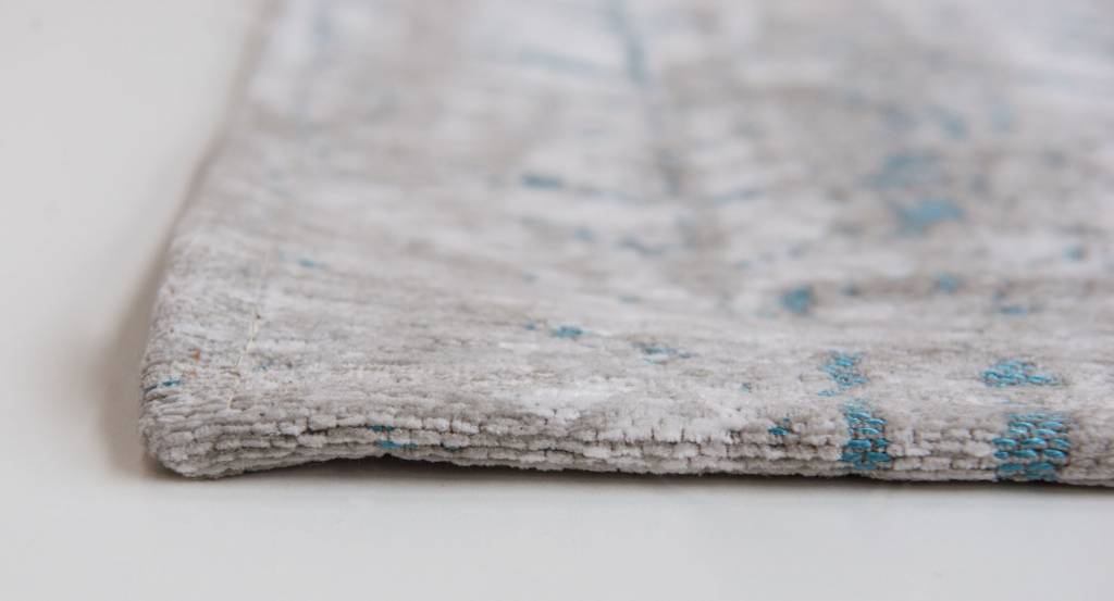 Flatwoven Natural Cotton Rug Tribeca Blue 8927 ☞ Size: 230 x 330 cm