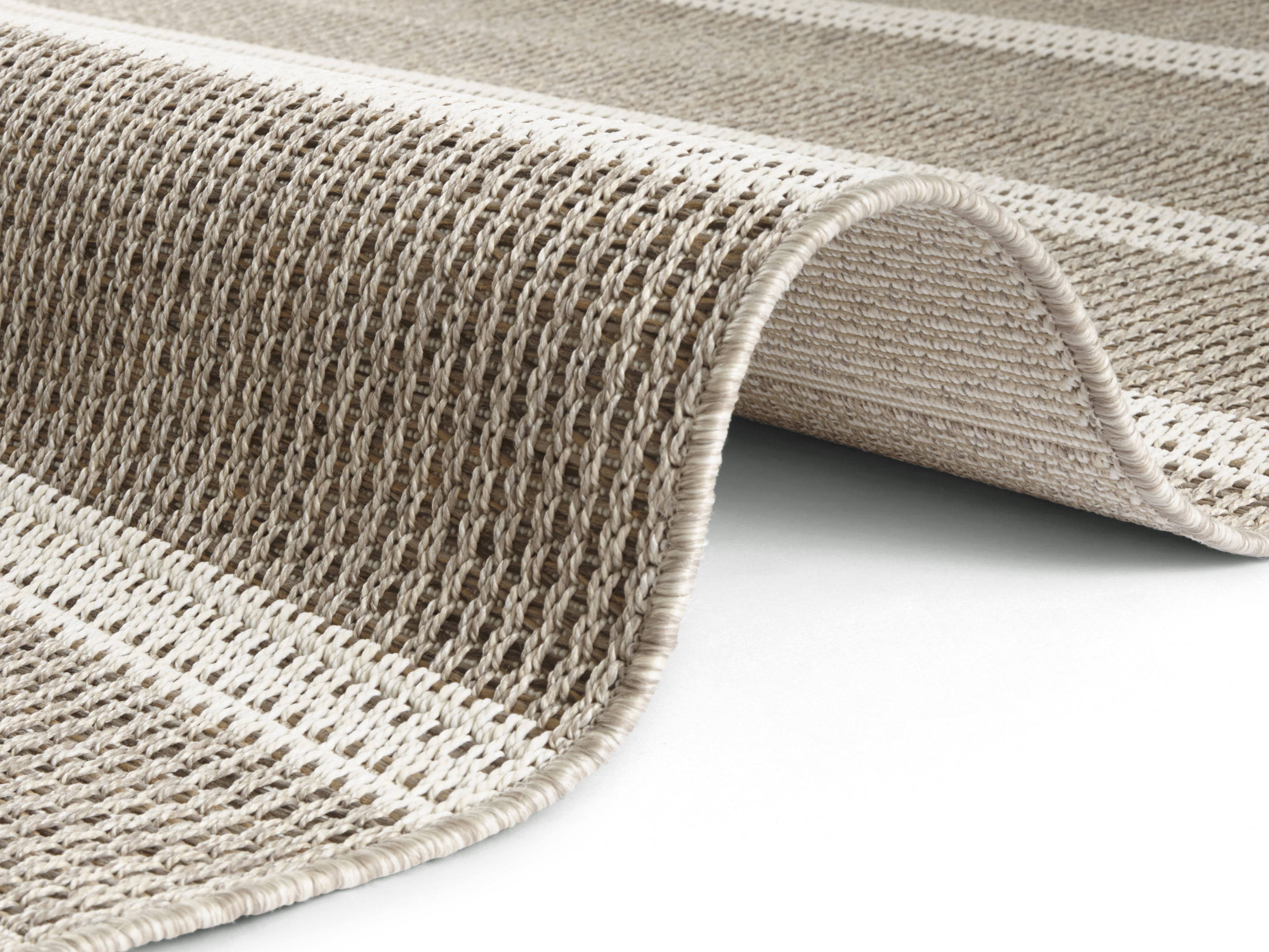 Flatweave In- & Outdoor Laon Natural-brown In Handmade-look Rug