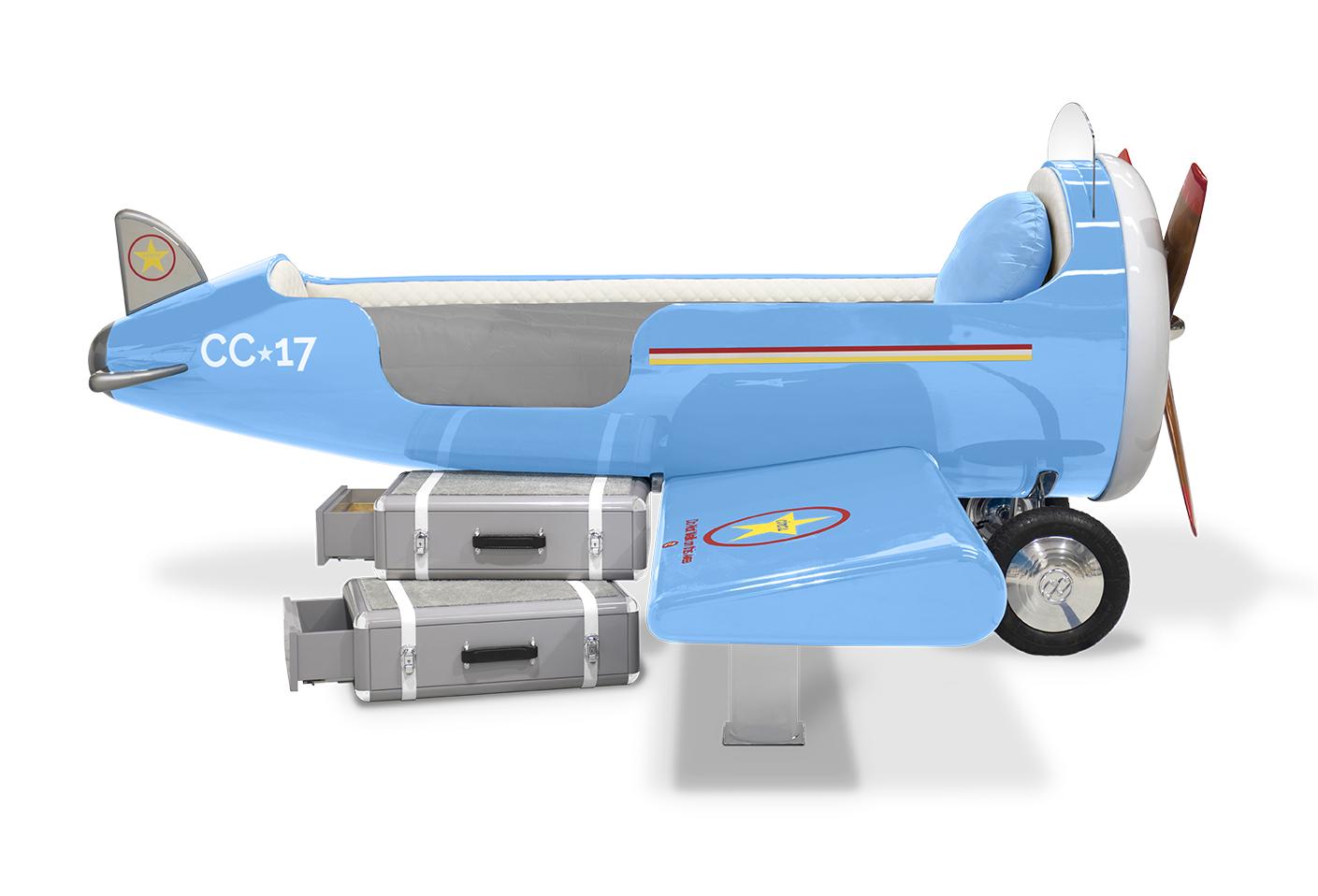 Cloud Glider Blue Plane Bed
