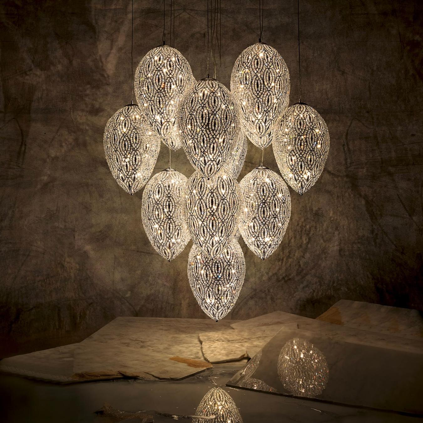 Arabesque Eggs Chandelier