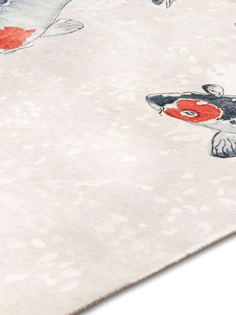 Fish Sand Luxury Hand-Knotted Rug