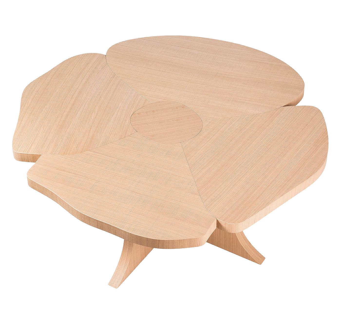 Oval Dining Table in Natural Wood Finish