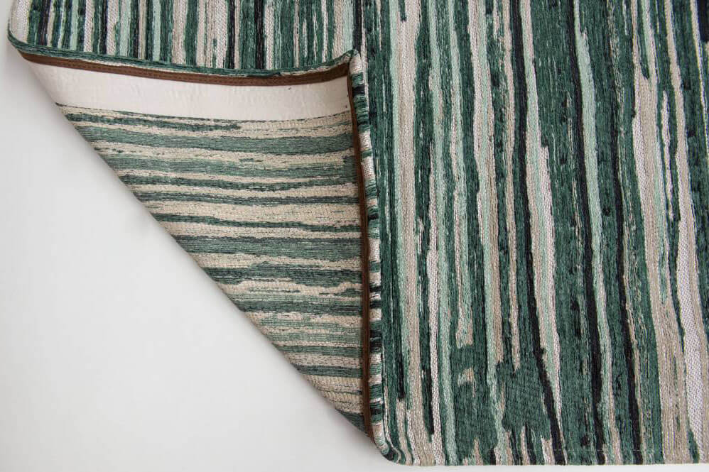 Green Stripes Rug ☞ Size: 140 x 200 cm