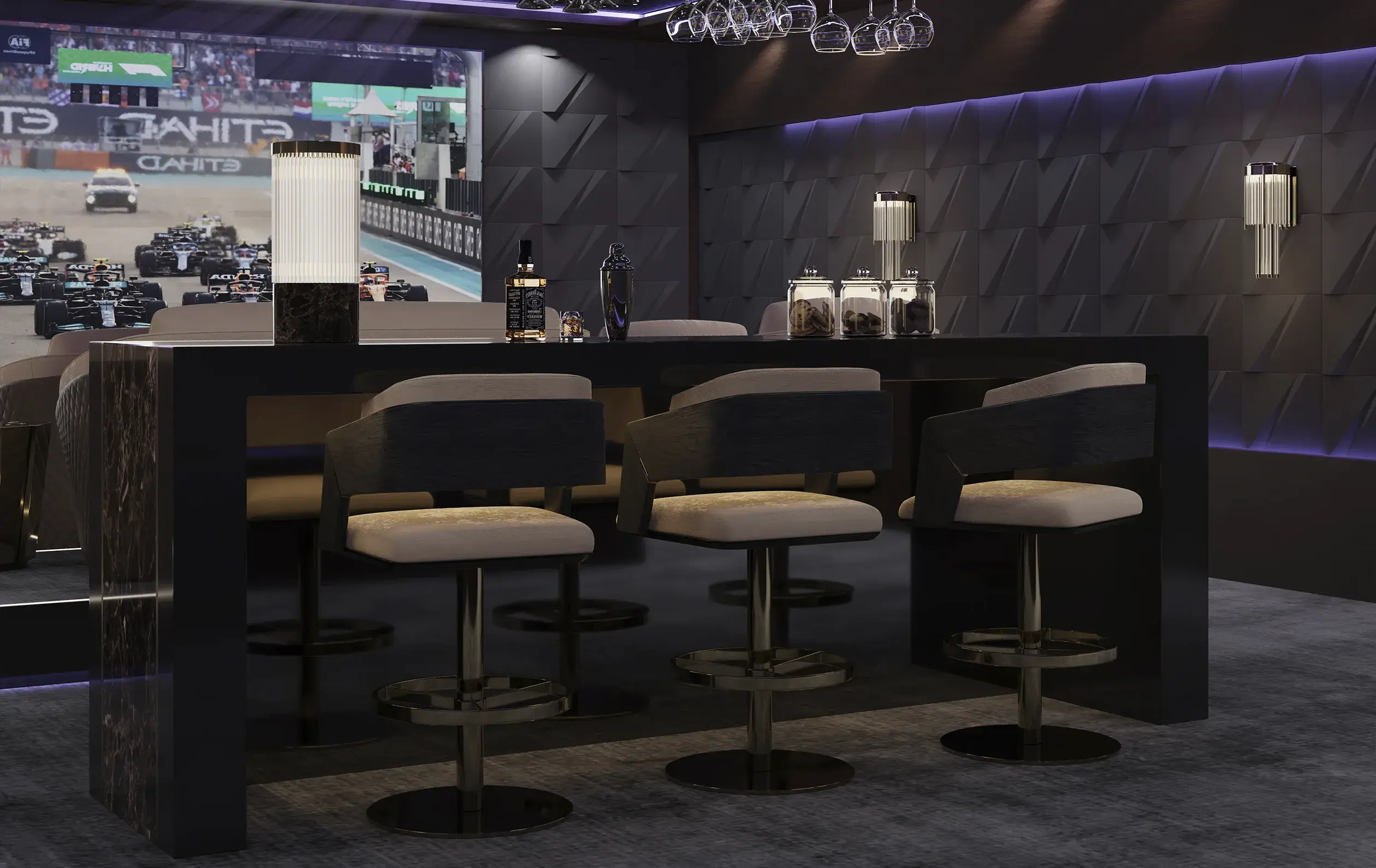 Regent Swivel Bar Chair - 1