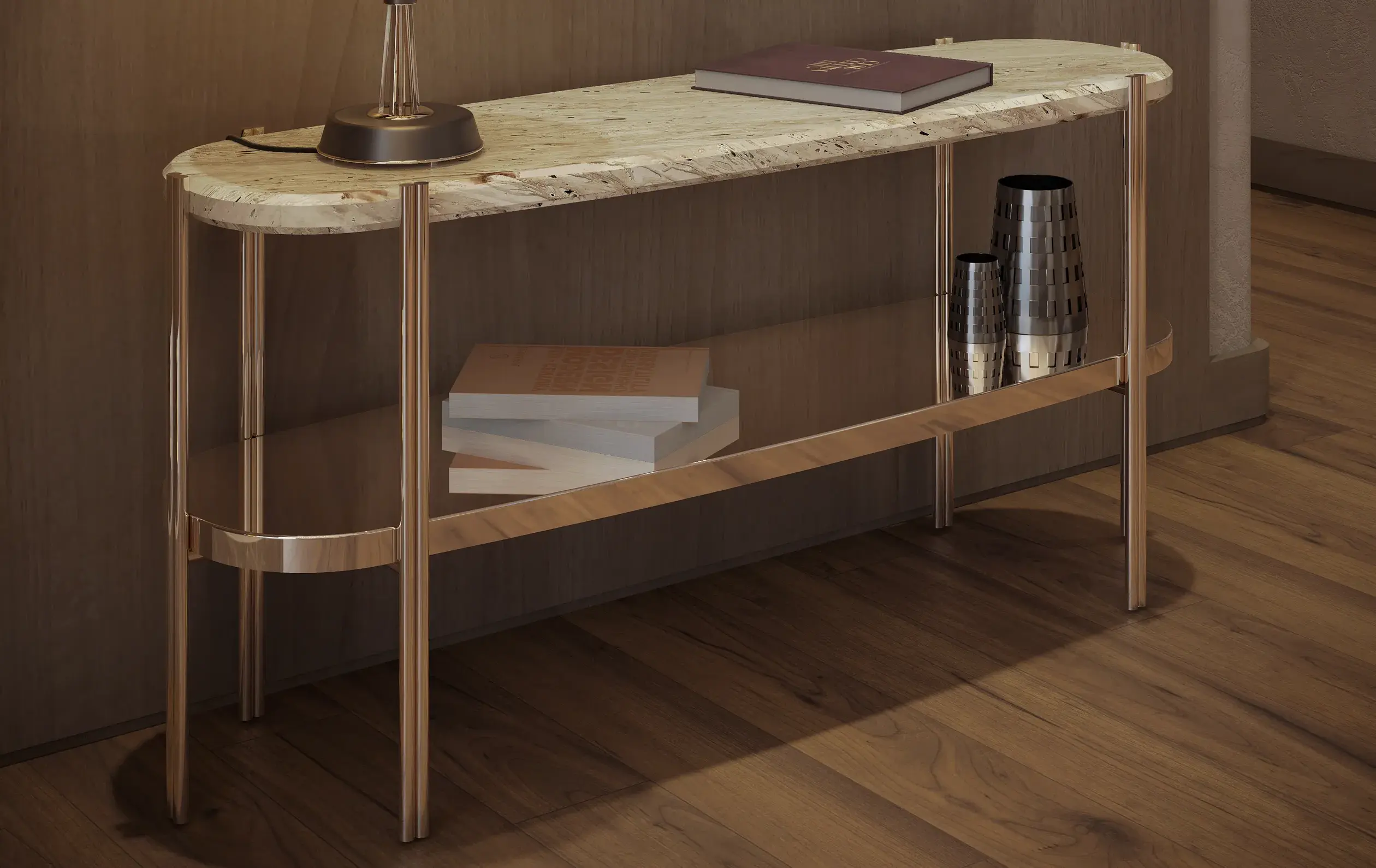 Summit Long Side Table - 1