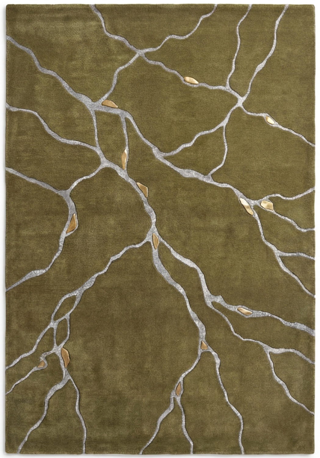Vein Marble Olive Rug