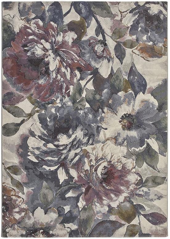 Machine Woven Floral Rug