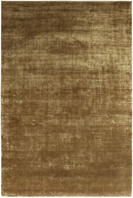 Plain Viscose Gold Rug