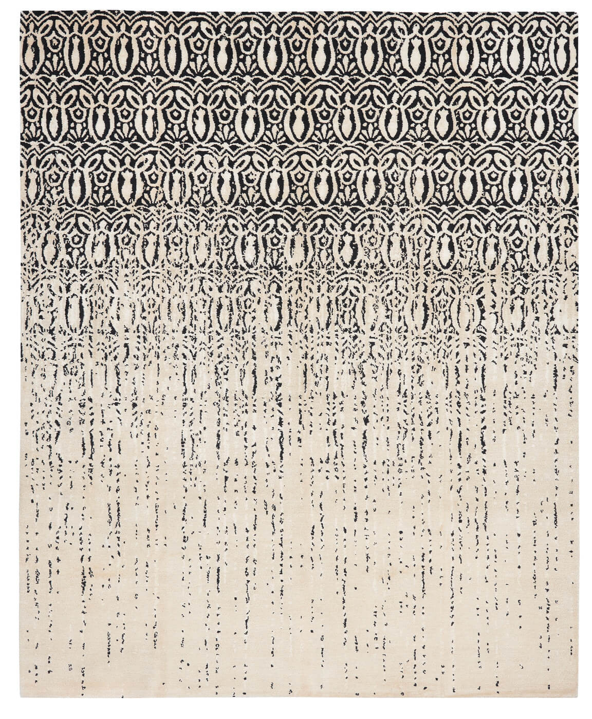 Bomba Vendetta Black And White Rug