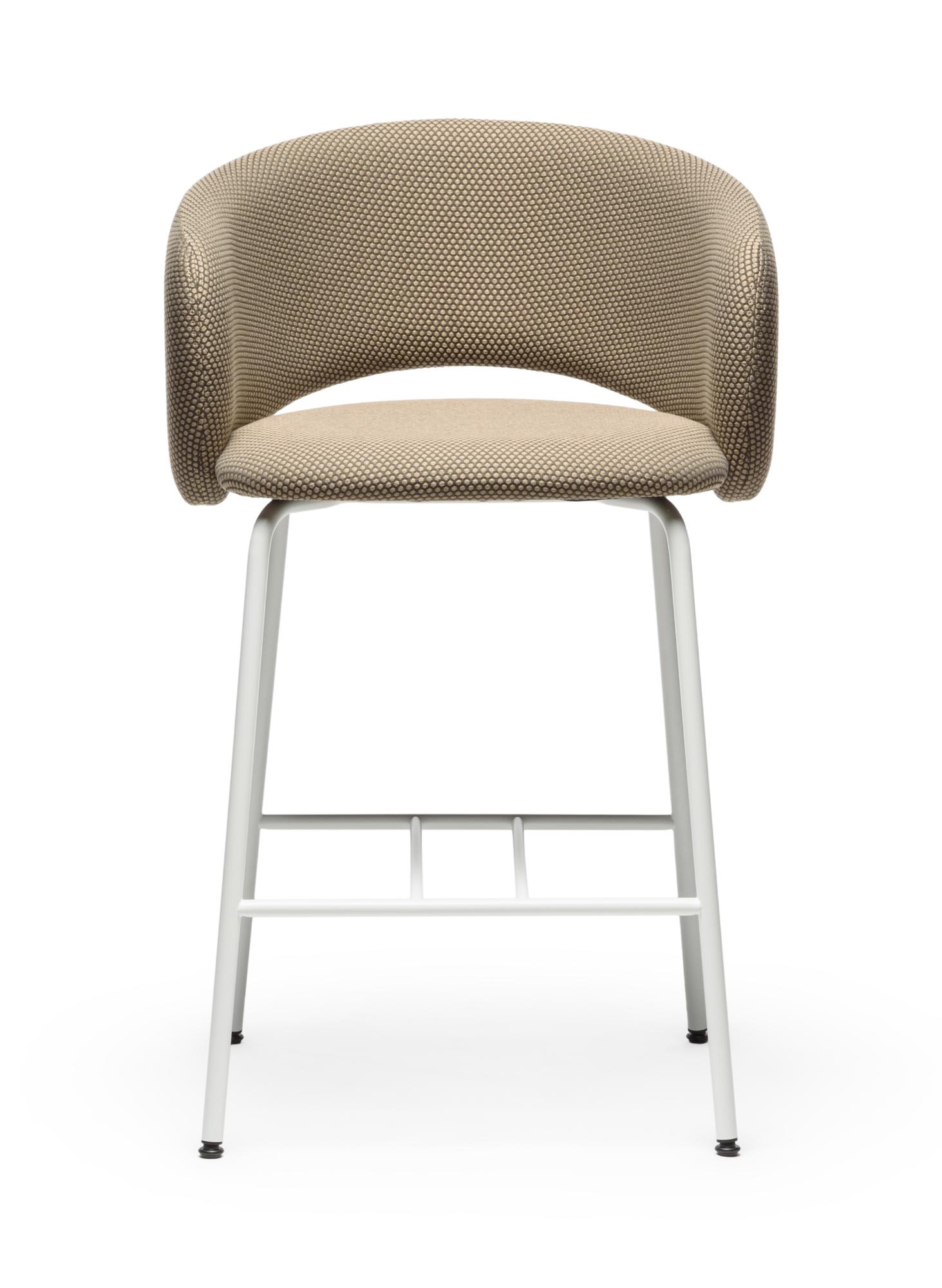 Bel Light Gray Bar Stool