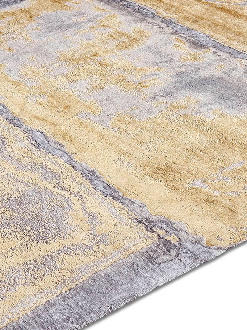 All Gold Handmade Luxury Rug