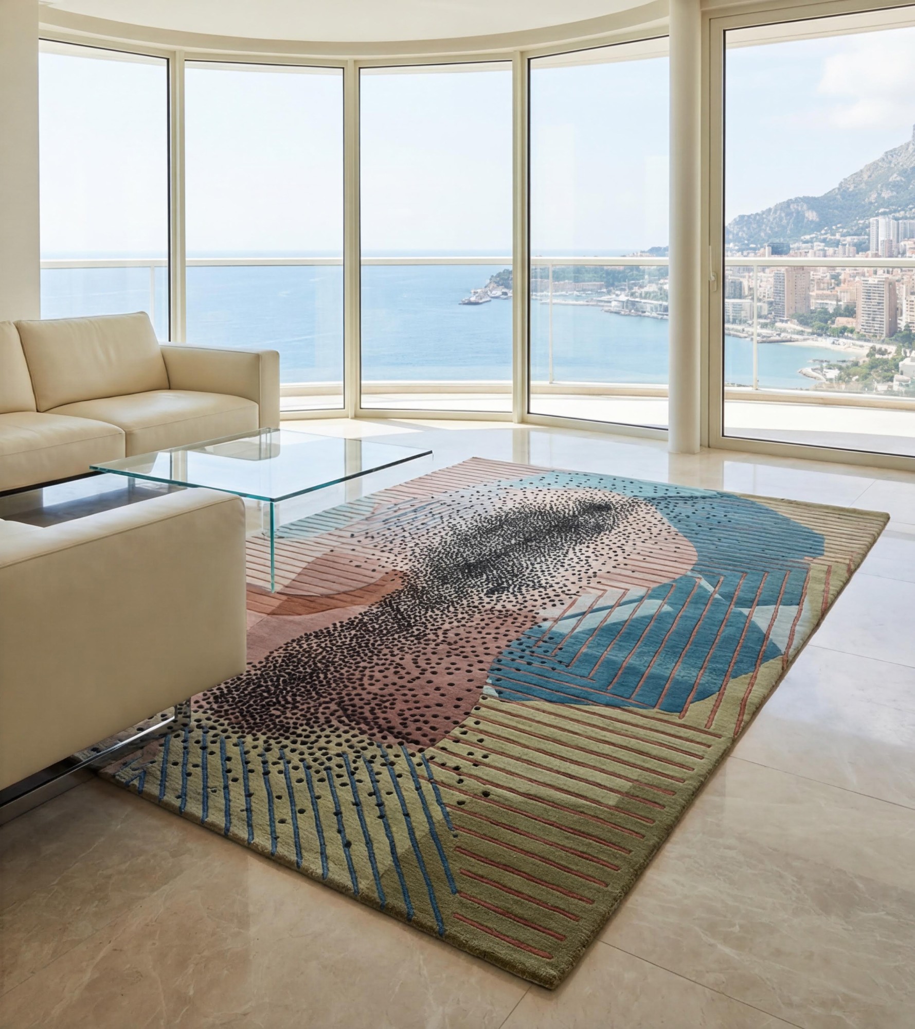 Textured Figure Rug