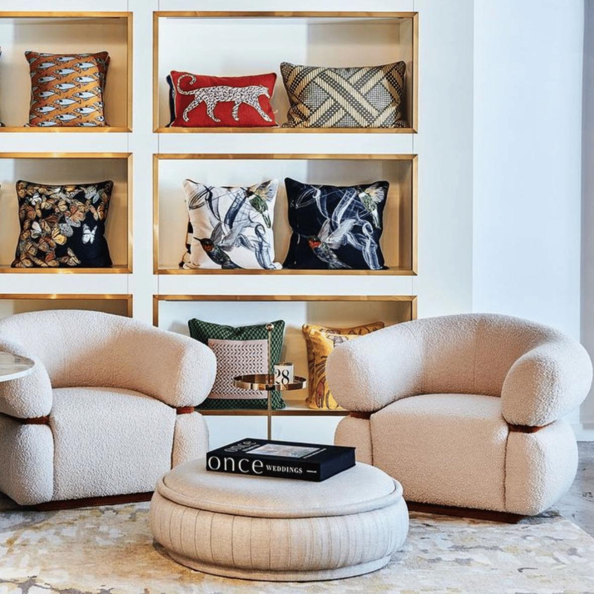 Malibu Blue Pouf - 1