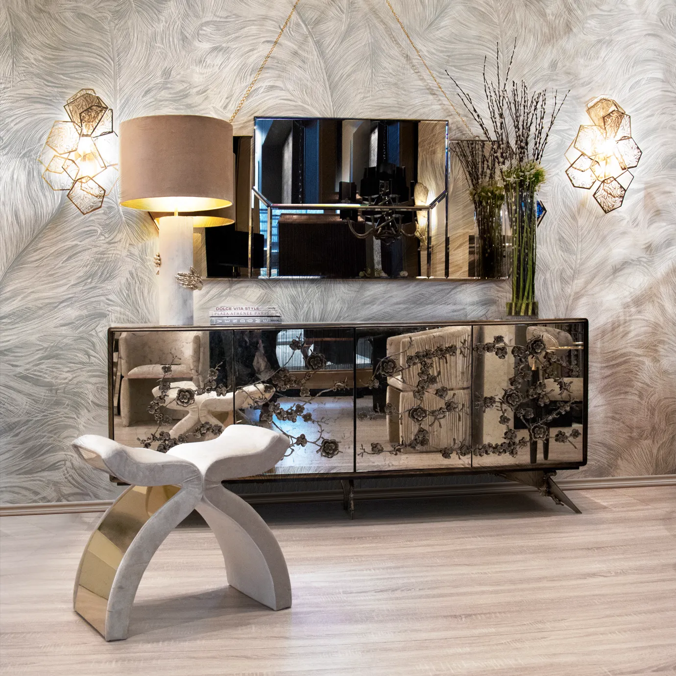 Mirage Aged Mirror Sideboard