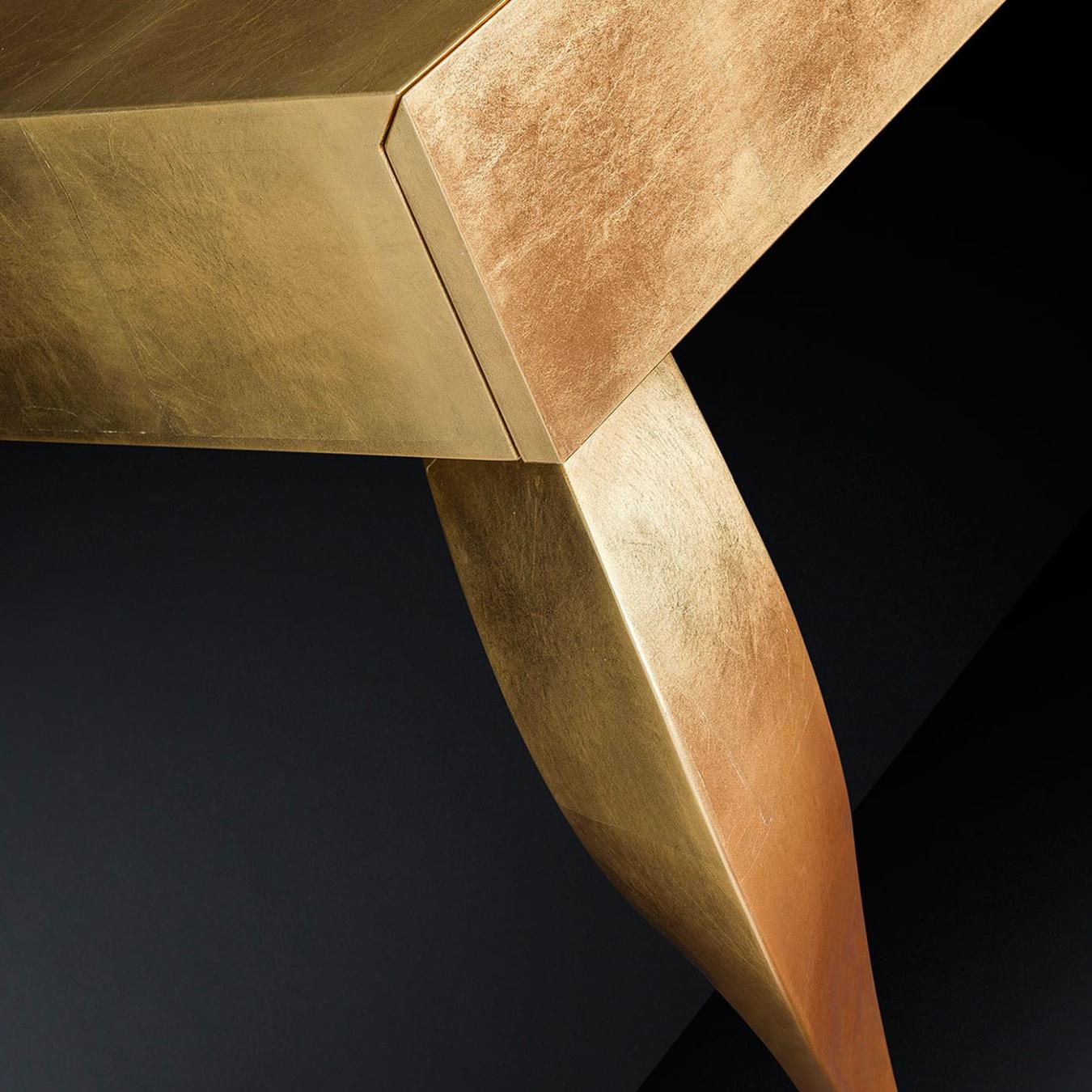 Luigi Gold Finish Console
