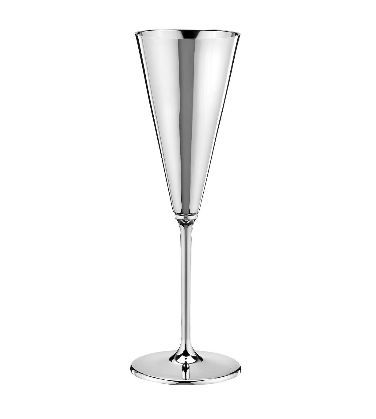 Manhattan Silver Champagne Flute