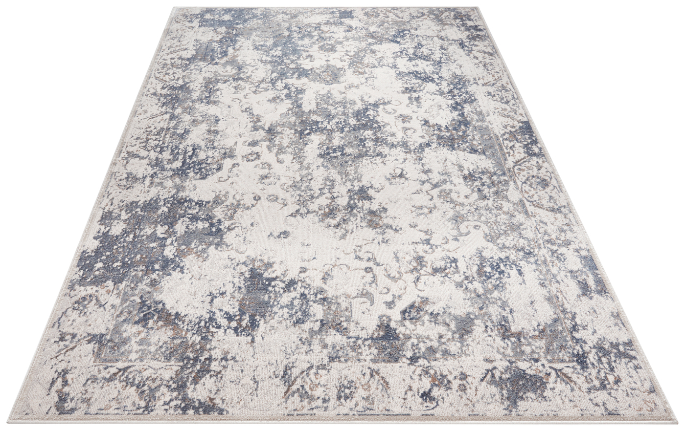 Corrèze Silver Blue Rug | Size: 80 x 125 cm
