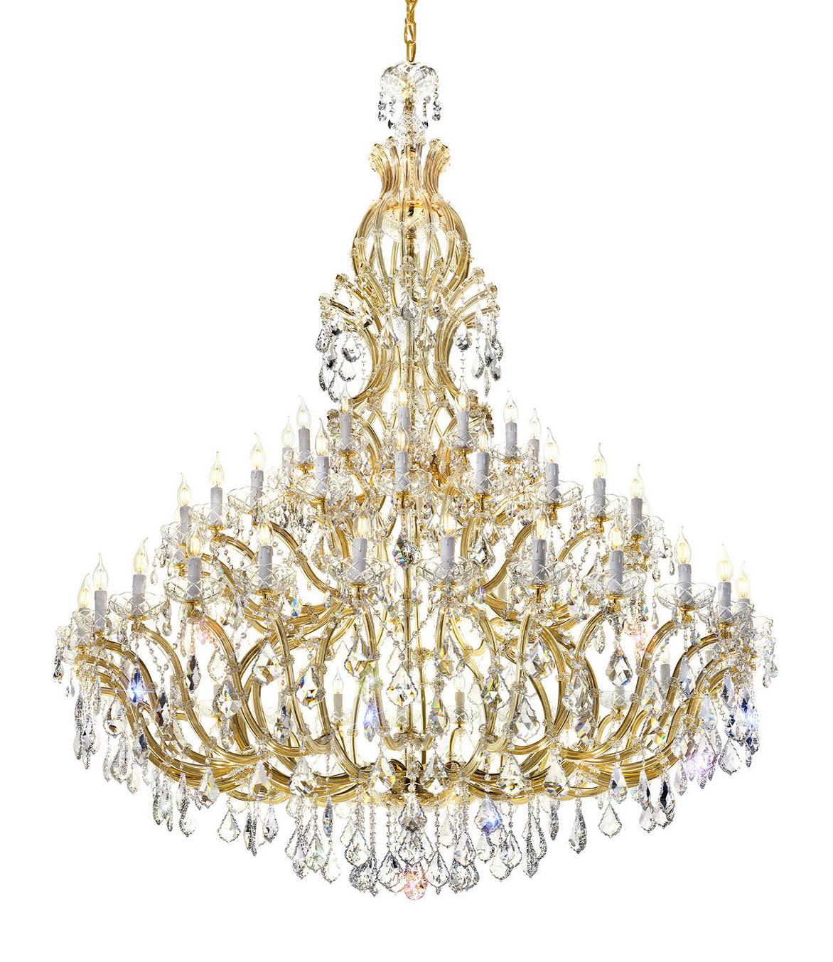Mariateresa Crystal Chandelier in Gold Finish