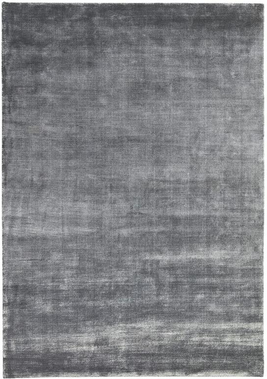 Plain Viscose Grey Rug ☞ Size: 200 x 300 cm